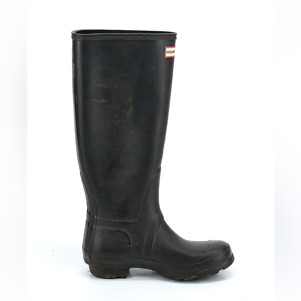 Hunter Black Tall Waterproof Rain Boot